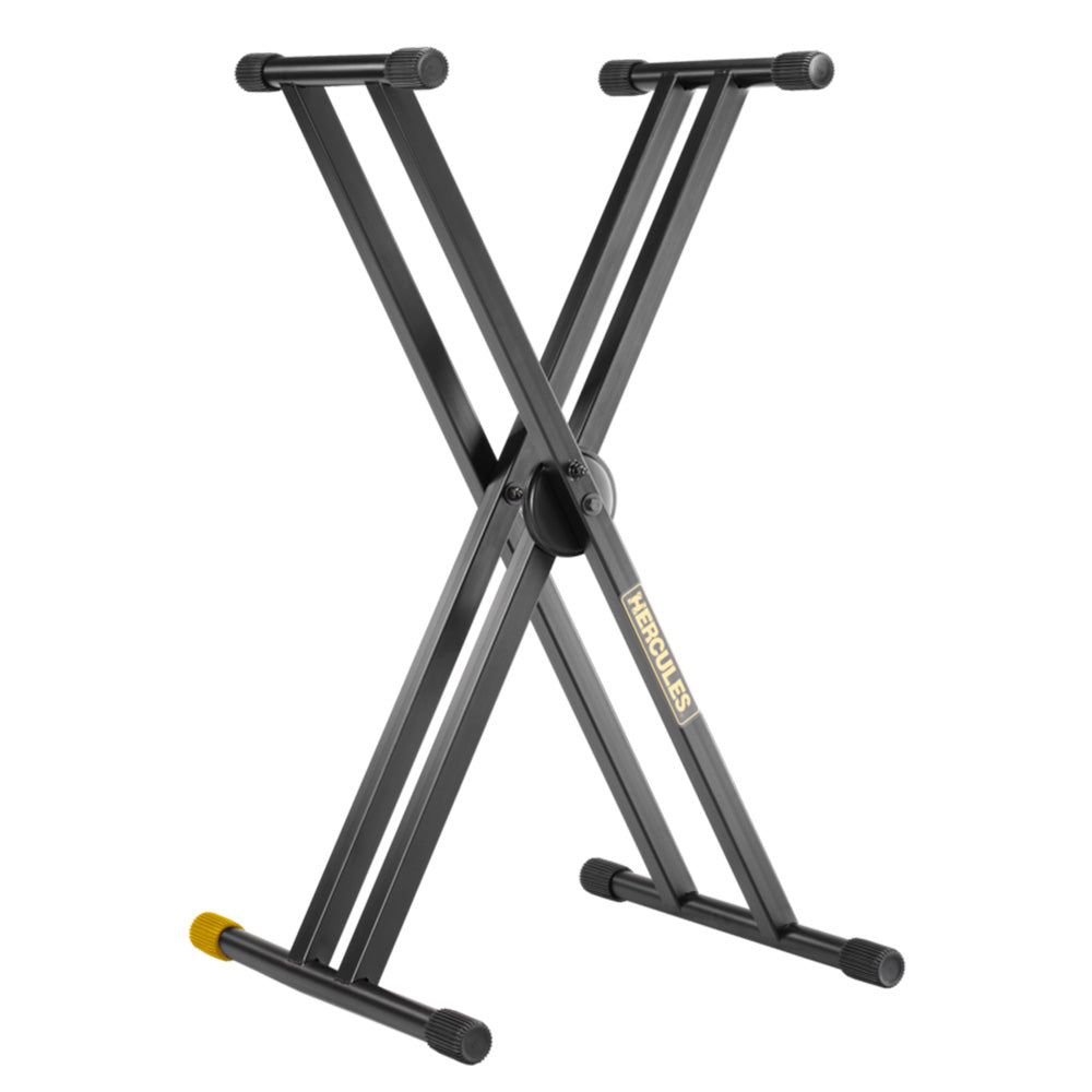 Hercules KS120B Ez-Lok Double X-Keyboard Stand-Musical Keyboard Stands-Hercules-Hermes Music